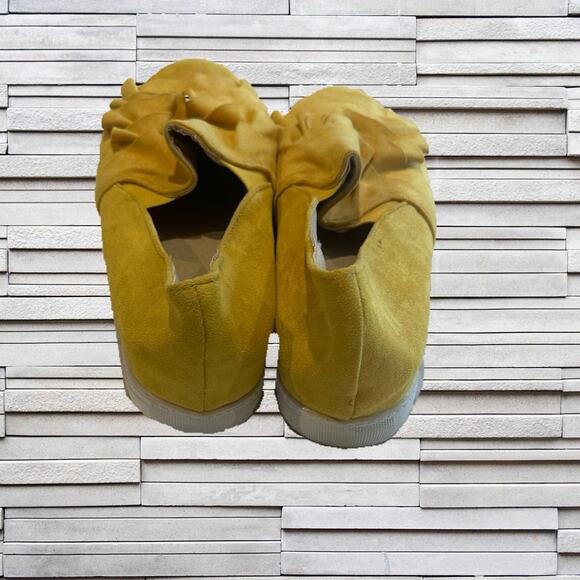 Yellow Faux Suede Slip On Shoes Sz. 11 - Picture 6 of 8